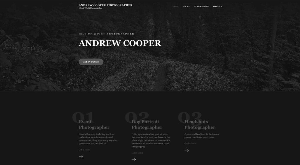 Isle of Wight Photographer Andrew Cooper